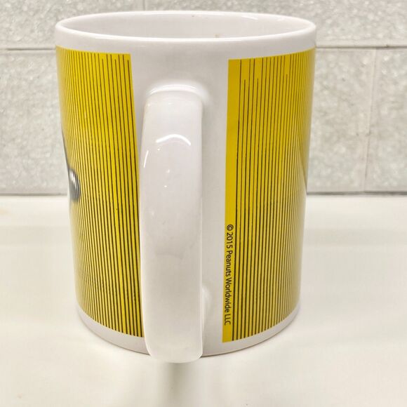 Ceramic Snoopy Dog Peanuts Coffee Mug Cup ZAK Designs 2015 11.5oz. NWT Yellow - Picture 4 of 12